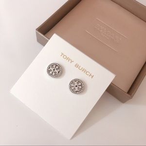 Tory Burch Miller Pave Stud Earring
